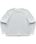Off-white waffle knit oversized full-sleeve Front Design