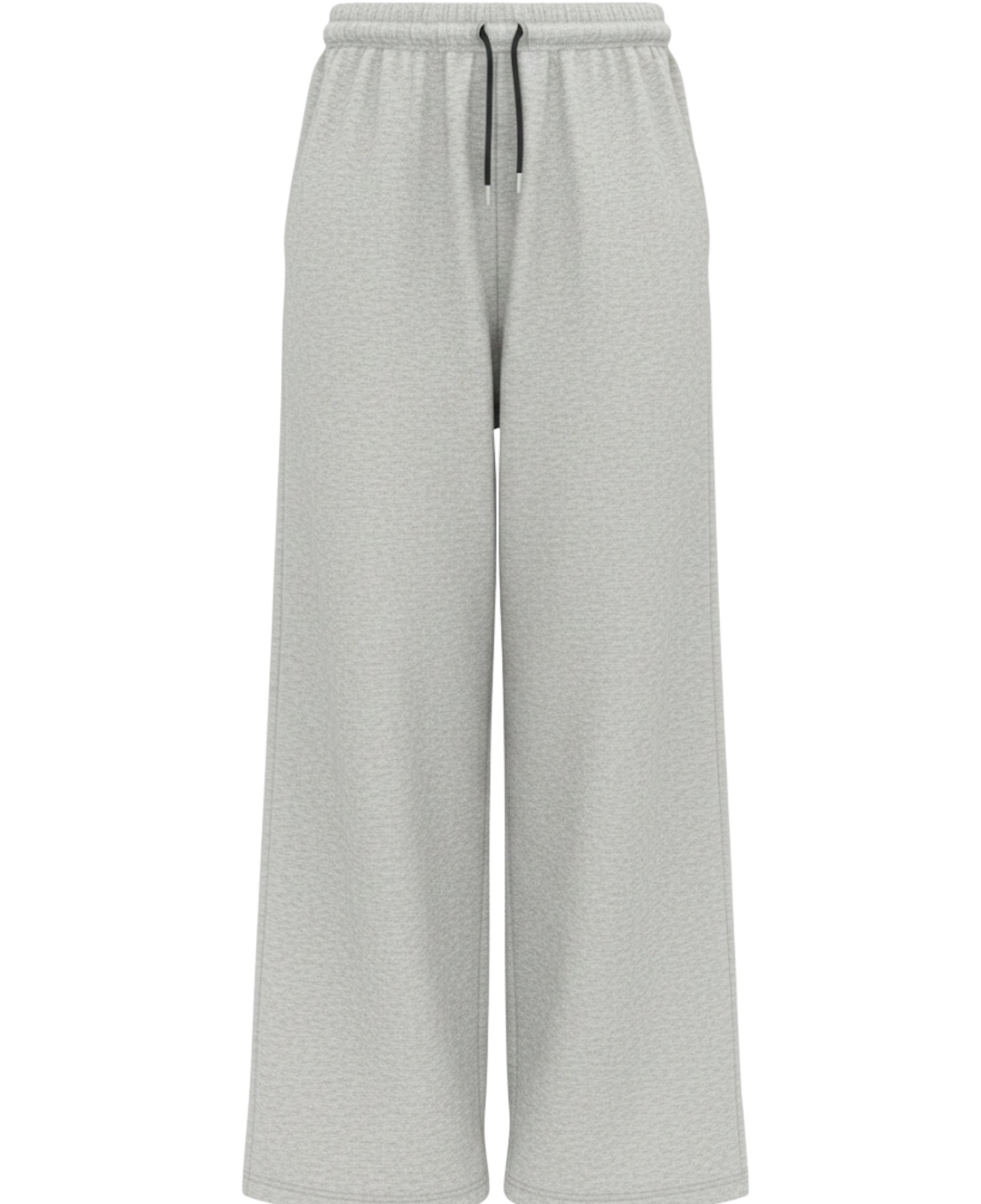 Grey Cotton Joggers Front Design